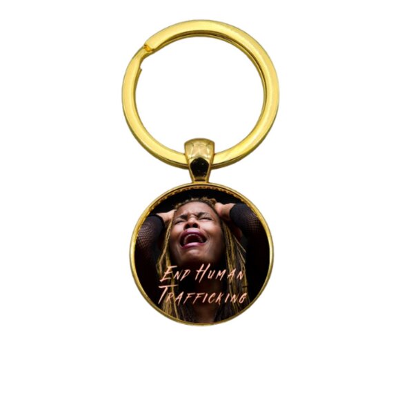 END HUMAN TRAFFICKING #1 CUSTOM KEY RING - Picture 2 of 5